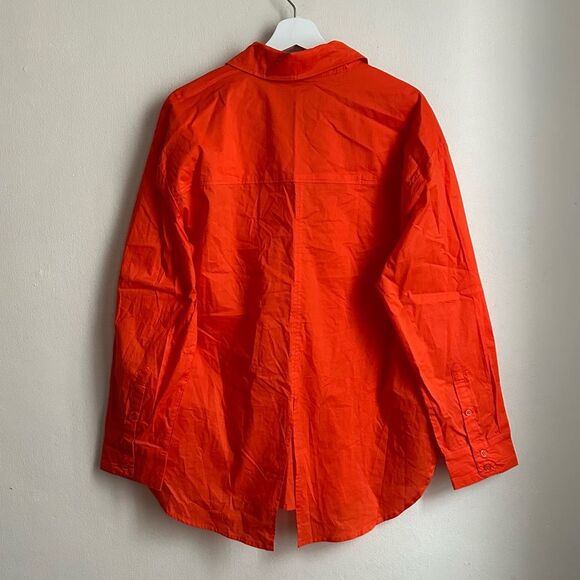 NWT Sanctuary slit back poplin shirt cb2152cq7 size M - Picture 5 of 10